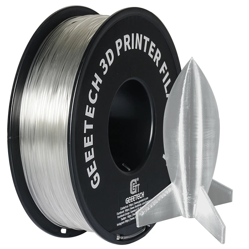 Geeetech Standard PLA Filament 1kg 1.75mm 3D Printer Plastic Material, Accuracy 0.03mm,Fit Most FDM Printer
