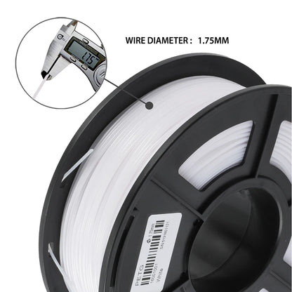 SUNLU 5Roll PETG/PETG Clear Filament 1.75 ±0.02mm 1kg Spool (2.2lbs) High Toughness Neatly Wound Filament Fit Most FDM Printer