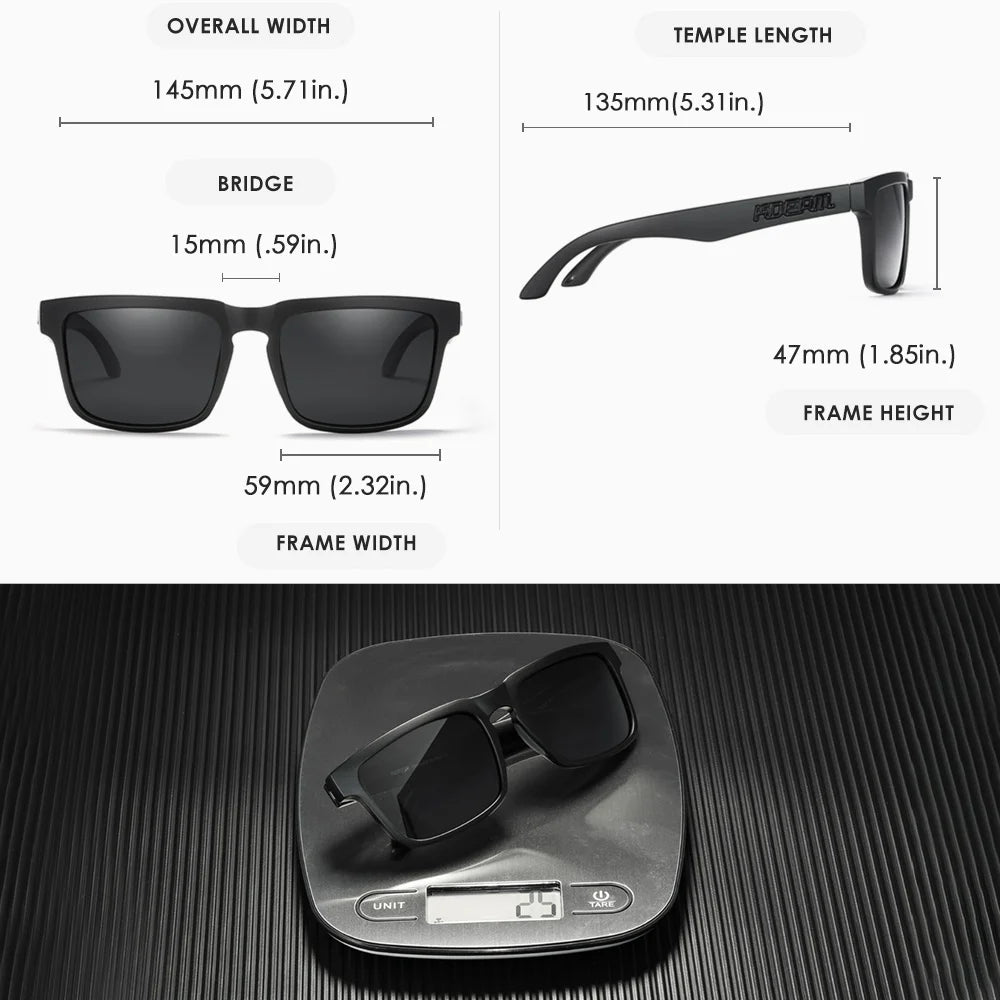 KDEAM Photochromic And Polarized Sunglasses Men Category 3 Polarized Sun Glasses Women Unique Frame Surface Eyewear With Case