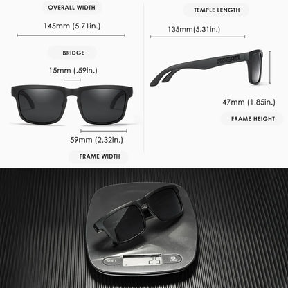 KDEAM Photochromic And Polarized Sunglasses Men Category 3 Polarized Sun Glasses Women Unique Frame Surface Eyewear With Case