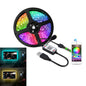 5V USB 5050 RGB LED Strip Light Bluetooth APP Remote LED Lights Strip Music Sync Sound Sensor RGB Tape Ribbon 30Led/m 0.5-5m Kit