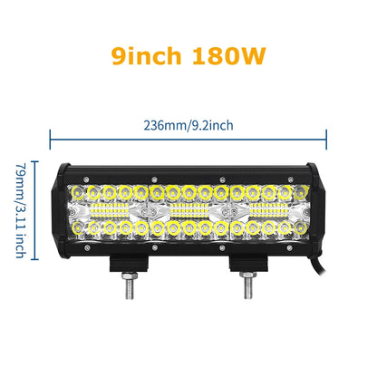 4-23 inch Off Road LED Light Bar 12V 24V 8D Combo Led Bar/Work Lights for Car Jeep Truck Suv 4x4 Atv Boat Lightbar Headlight