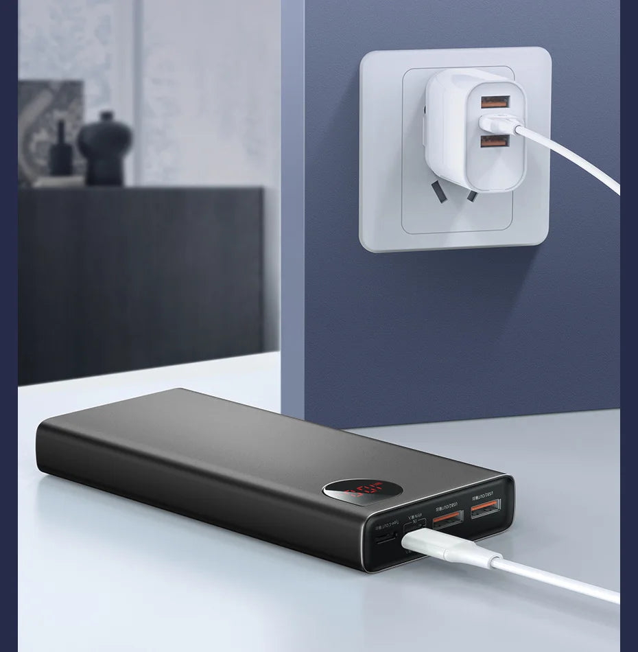 Baseus PD 22.5W Power Bank 10000mAh Portable Fast Charging Powerbank Type C USB-C PD Qucik Charge External Battery Charger