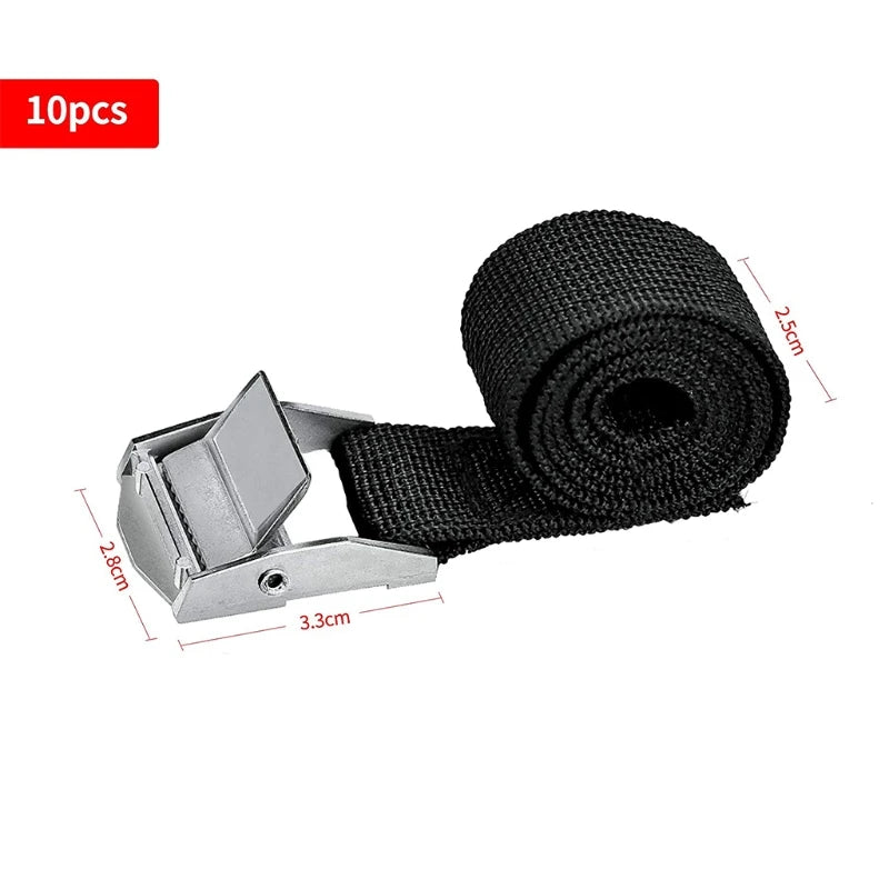 Tie Down Straps Zinc Alloy Adjustable Cam Buckle Luggage Package Fixing Straps Dropshipping