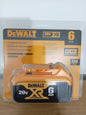DEWALT DCB206 20V MAX XR 6.0Ah Lithium-Ion Battery 120Wh Fuel Gauge Cordless Power Tool Battery