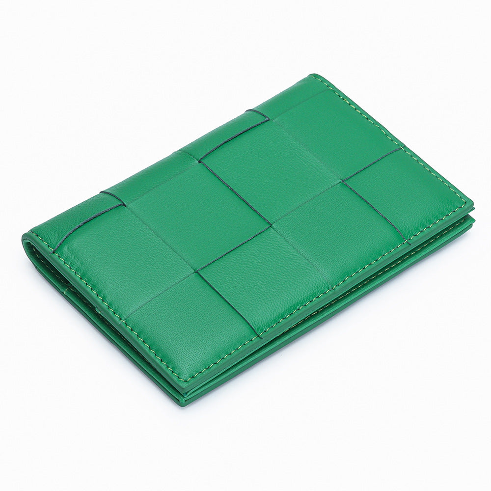 Passport bag women's new woven passport protective cover multifunctional document storage foreskin clip