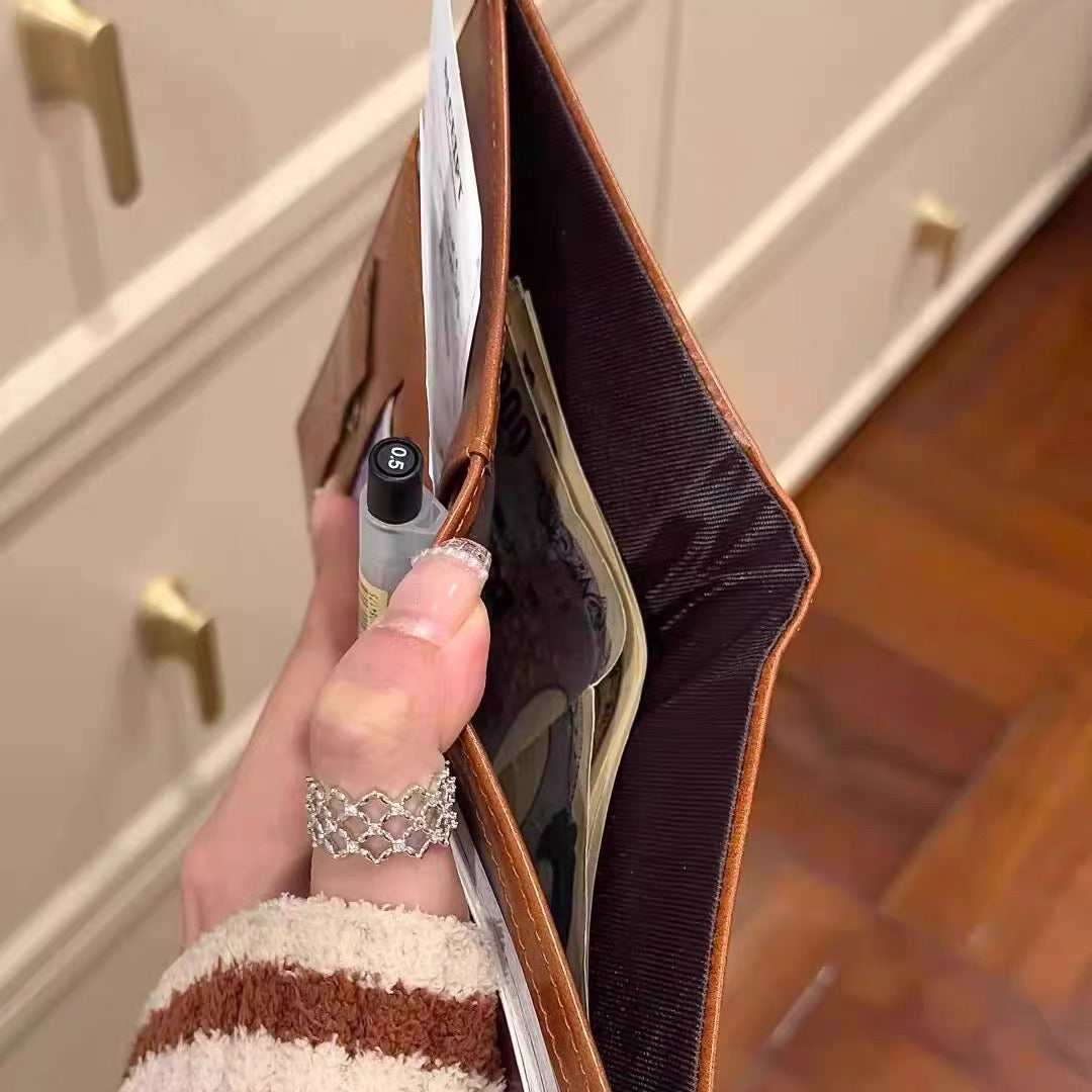 Passport Holder Retro Multi-functional Passport Case Wallet Integrated Wallet and Passport Protector