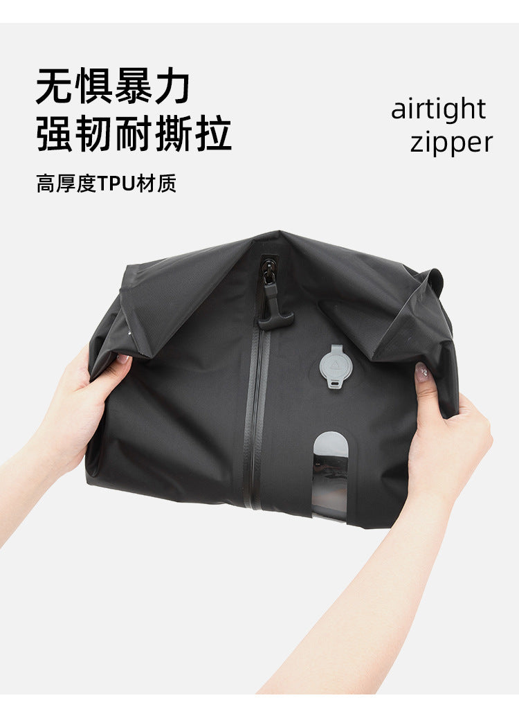 Vacuum Bag with window pump （Double click to start）Travel Luggage Reusable Space Saver Waterproof Compression Bags for Suitcase