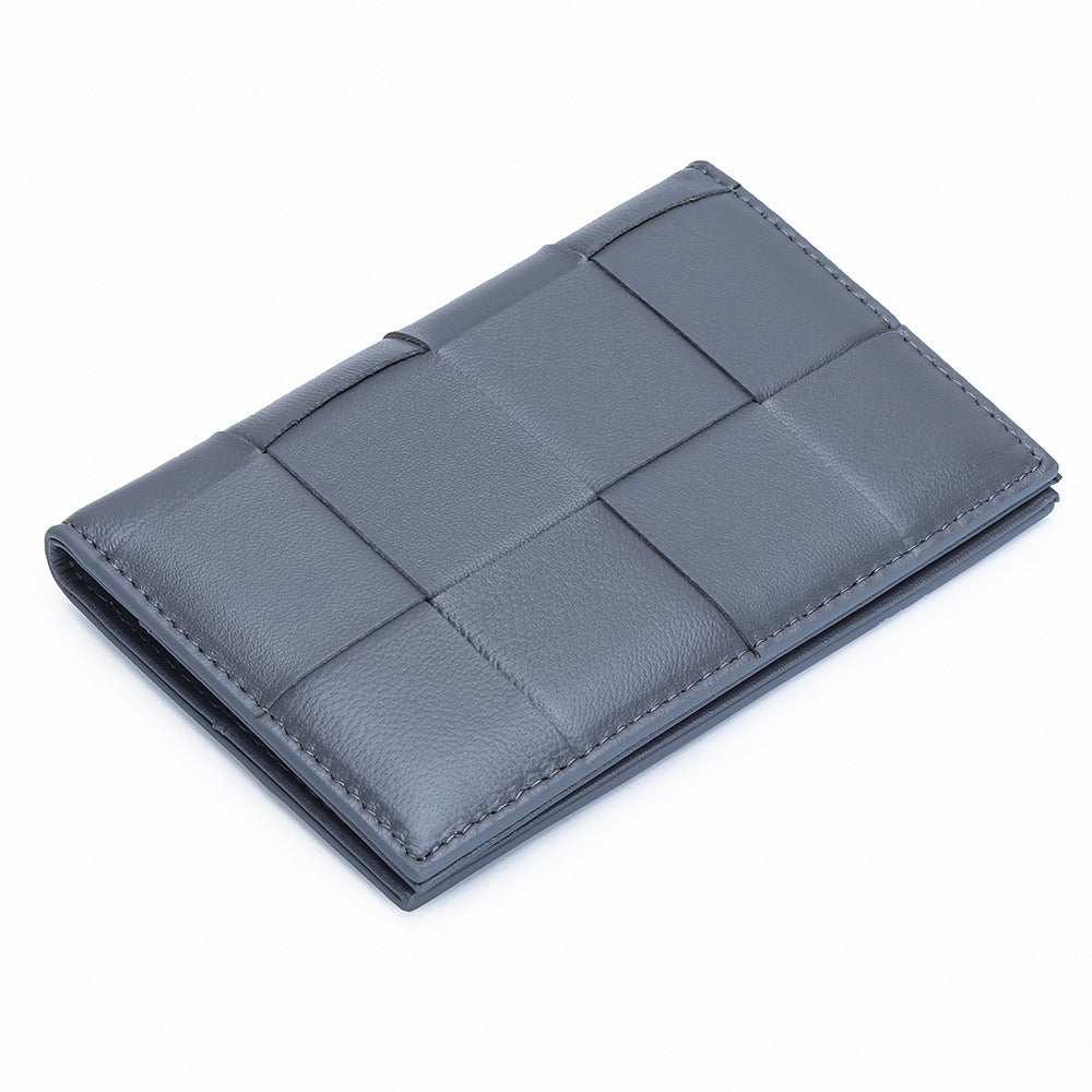 Passport bag women's new woven passport protective cover multifunctional document storage foreskin clip