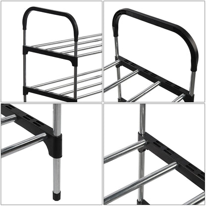 【Lifeideas】3/4/5 Tiers Shoe Rack Organizer Stackable Space Saving Shoe Shelf