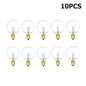 G40 Globe Clear Replacement Light Bulbs 7W Tungsten Edison Bulbs E12 2200K Warm White for Patio Lighting Decoration Wedding