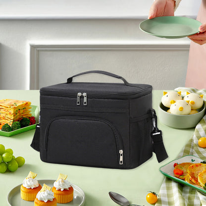 Thermal Insulated Lunch Bag with Adjustable Strap Food Storage Lunch Box Insulated Lunch Box Bag for Women Men Office Work