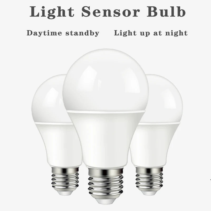 LED Dusk To Dawn Bulb 10W E27 B22 Sensor Outdoor Light AC220V AC110V  Day Night Light Auto ON/OFF LED Smart Lamp