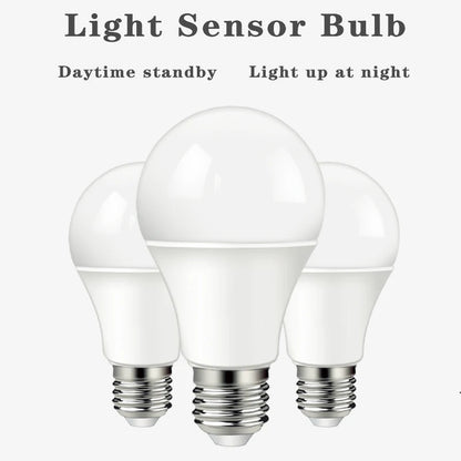 LED Dusk To Dawn Bulb 10W E27 B22 Sensor Outdoor Light AC220V AC110V  Day Night Light Auto ON/OFF LED Smart Lamp
