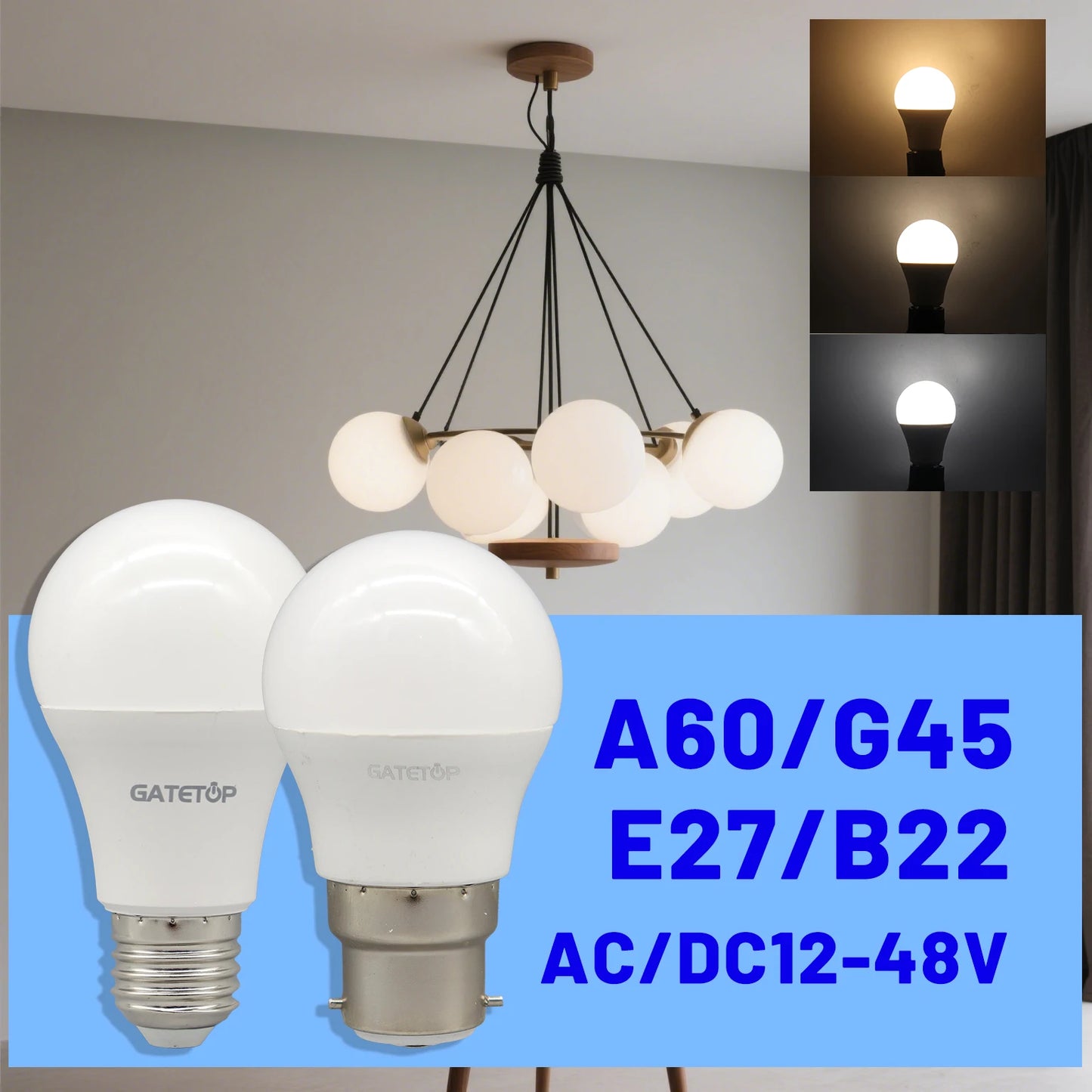 4-20PCS E27 B22 Base LED Bulb Lights AC DC 12V 24V 48V Lampada Luz Lamp 3W 5W 10W Spot Bulb Led Light Bulbs for Home Lighting