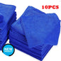 10Pcs Car Cleaning Detailing Soft Cloth Bulk Towels Microfibre Polish Clean Blue