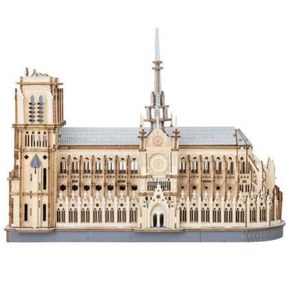 Robotime 3D Wooden Puzzle Game Big Ben Tower Bridge Pagoda Building Model Toys For Children Kids Birthday Gift