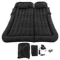 Car Travel Bed 2‑In‑1 Multifunction Inflatable Travel Mattress PVC Flocking Soft Sleeping Rest Cushion for Car SUV