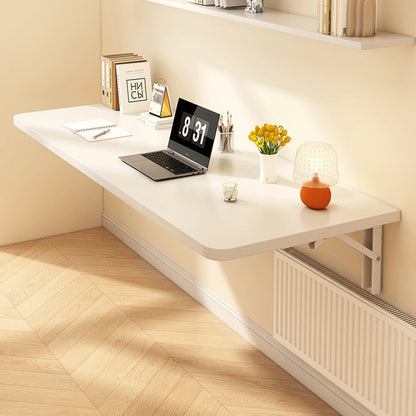 Wall Folding Table Drop-Leaf Folding Floating Hanging Computer Desk White UK
