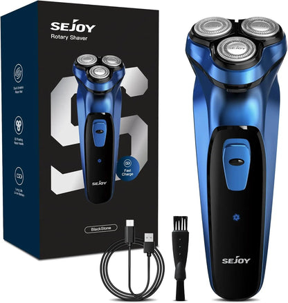 SEJOY Shaver Men USB Electric Shaver Powerful Beard Electric Razor Rechargeable WaterproofShaving Machine