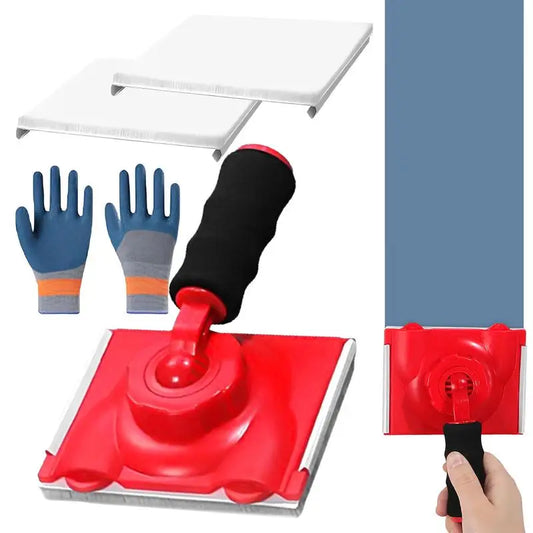 Paint Trimmer Edger Tool Ergonomic Ceiling Paint Edger Applicator With Replacement Pad And Gloves Multifunctional Construction