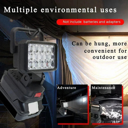 For Makita 18V Li-ion Battery Accessory BL1830 LED Work Lamp Light Torch Flashlight Lantern Camping Emergency Lighting BL1430