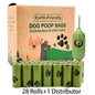 New Pet Biodegradable Trash Bag Dog Poop Bags Bulk Biobase Scented Poo Bag Degradable Cat Waste Bags Dog Poop Dispenser Gifts