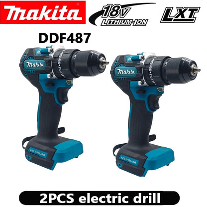 Makita DDF487 10mm brushless household 18V lithium-ion charging impact drill,high torque electric screwdriver Makita 18V Battery