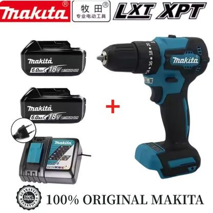 100%Original Makita DDF487 Cordless Driver. Drill Brushless Electric Impact Screwdriver Rechargeable Power Tool 18V With battery