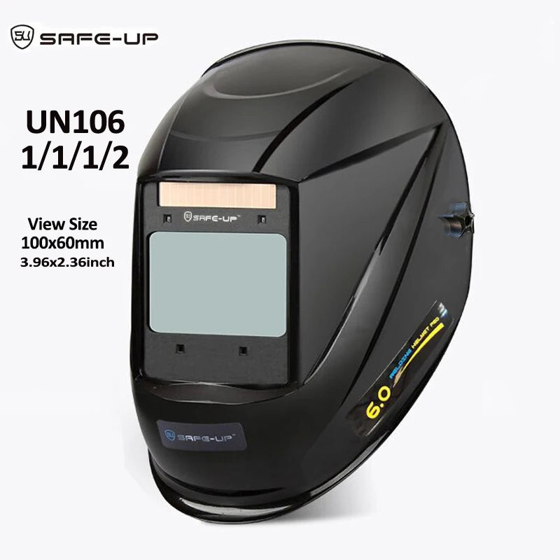 Welding Mask 1/1/1/1 Auto Darkening Welding Helmet 100x97mm Large View TRUE Color 4 Sensors for MIG MAG MMA Welder Machine