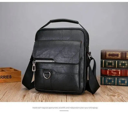 Men's PU Leather Messenger Shoulder Bags Vintage Cross Body Purse Handbag UK