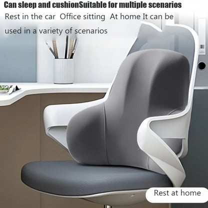 1pc Memory Foam Lumbar Back Cushion for Car Office Gaming Chairs and Postpartum Waist Support Multi Functional Pain Relief Pillo