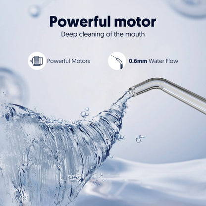 Sejoy Electric Water Flossers Oral Irrigator Rechargeable Portable Dental 4 Modes Water Tank Teeth 300ML Waterproof Cleaner