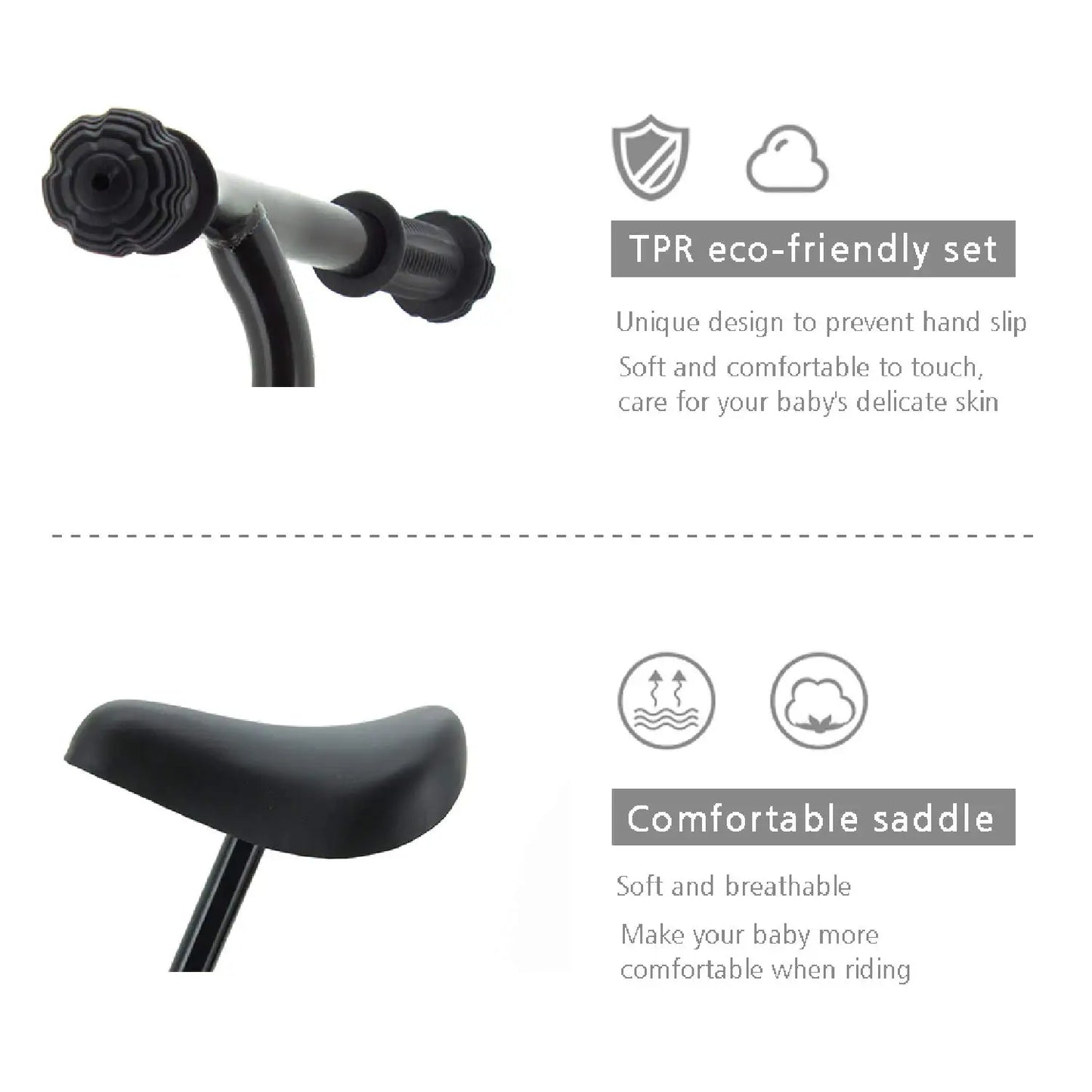 Balance Bike for 2,3,4 Years Old, Light Weight No-Pedal Toddlers Walking Bicycle with Adjustable Handlebar for Children Age 3-6