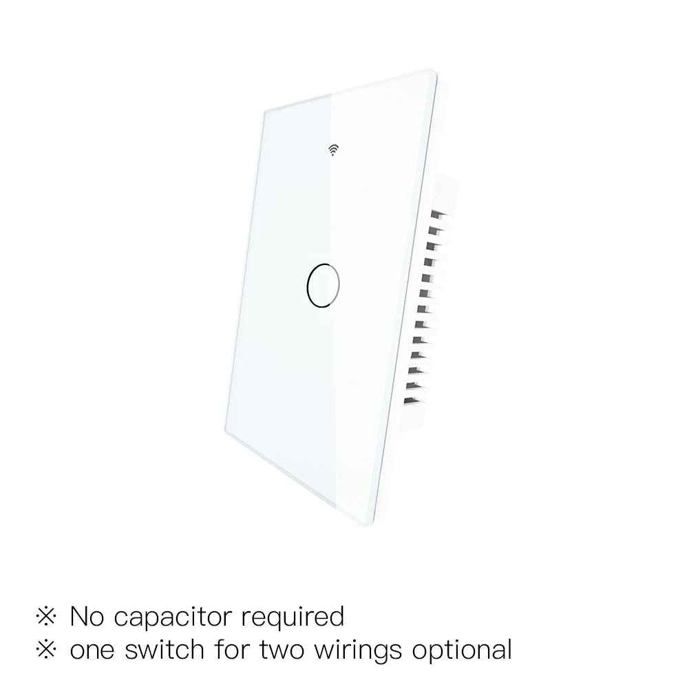 Moes ZigBee Wall Touch Smart Light Switch With Neutral/No Neutral No Capacitor Smart Life Works with Alexa Google Home