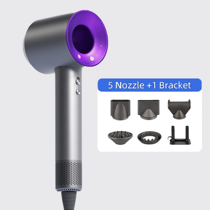 Negative ion hair dryer with high speed and no blades High power silent and quick drying Portable, suitable for home annd travel