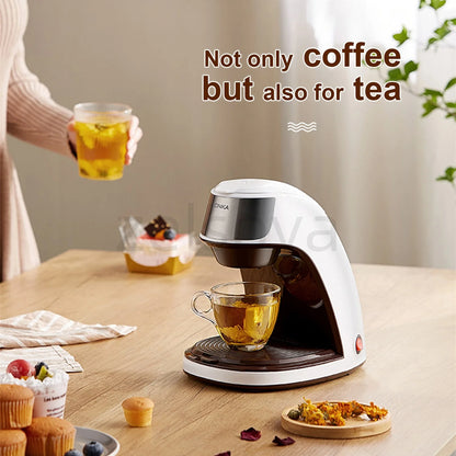 Household small automatic coffee machine office brewing tea machine drip coffee machine
