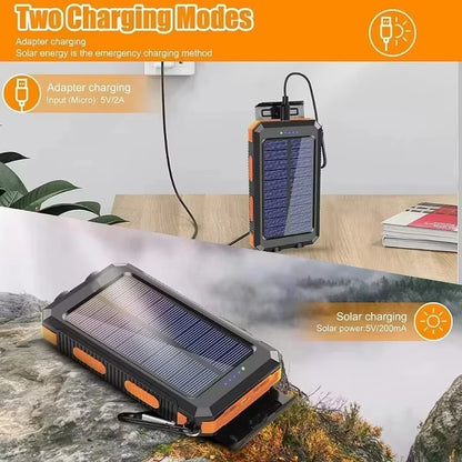 Xiaomi 200000mAh Power Bank Fast Charging Outdoor Large Capacity External Battery Solar PowerBank Flashlight For iPhone Samsung