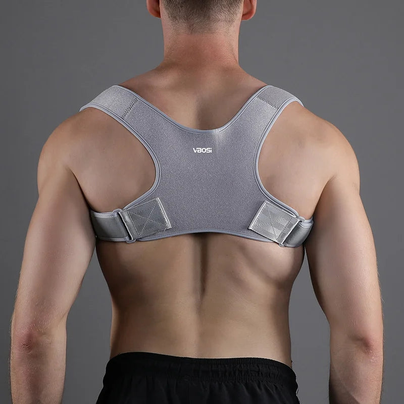 Adjustable Invisible Posture Corrector for Men Women, Breathable Upper Back Clavicle Support Brace for Hunchback Correction Pain