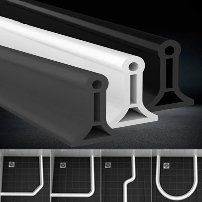 Bathroom Silicone Bendable Water Retaining Strip Shower Water Barrier Highl for Kitchen Separation Shower Accessories