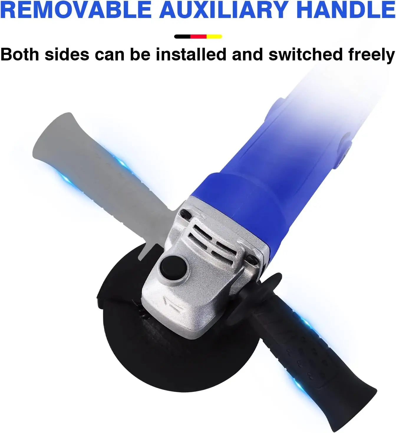 DayPlus 2000W Corded Electric Angle Grinder 115mm Disc Heavy Duty Cutting Grinding