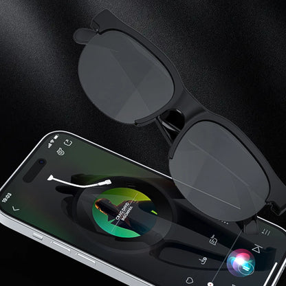 AI Intelligent Translation Glasses Bluetooth-Compatible 5.4 Wireless Sunglasses Built-in Microphone Speakers Wireless Headphones