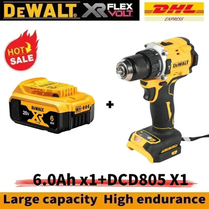 DEWALT DCD805 20V High - Performance Brushless Cordless Impact Drill & Screwdriver - Ideal for Pros & DIYers