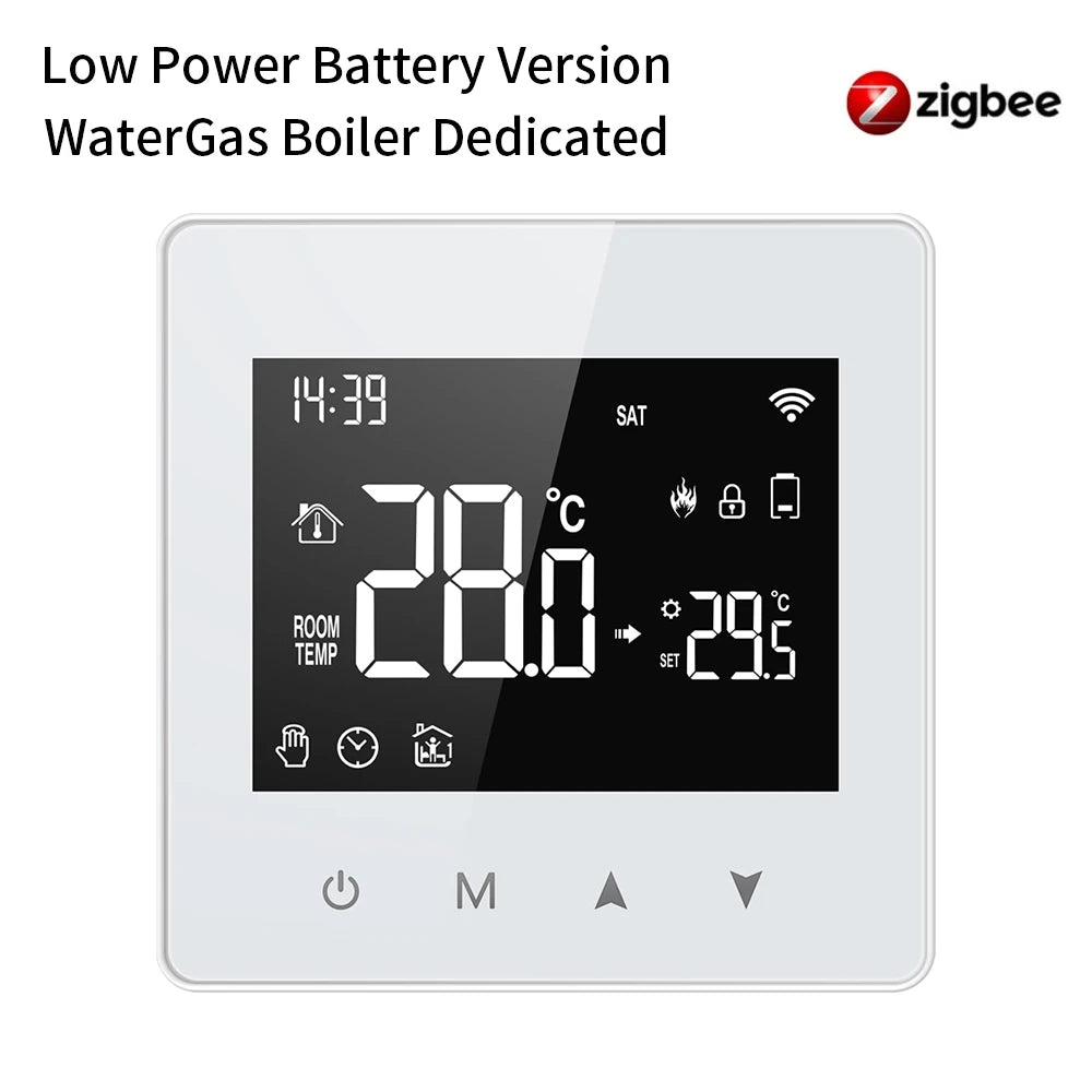 AVATTO WiFi/ZigBee Smart Thermostat,Low Power Battery Water Gas Boiler Temperature Controller For Tuya Alexa Google Home Alice