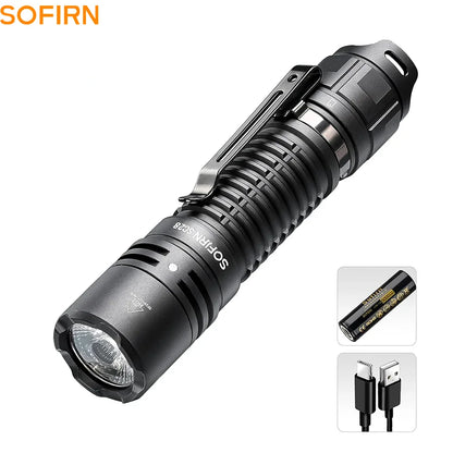 Sofirn SC28 XHP50B HD LED 2800Lm Type-C Rechargeable Flashlight Protable Powerful 21700 Torch EDC Flash Light IPX8 for Camping