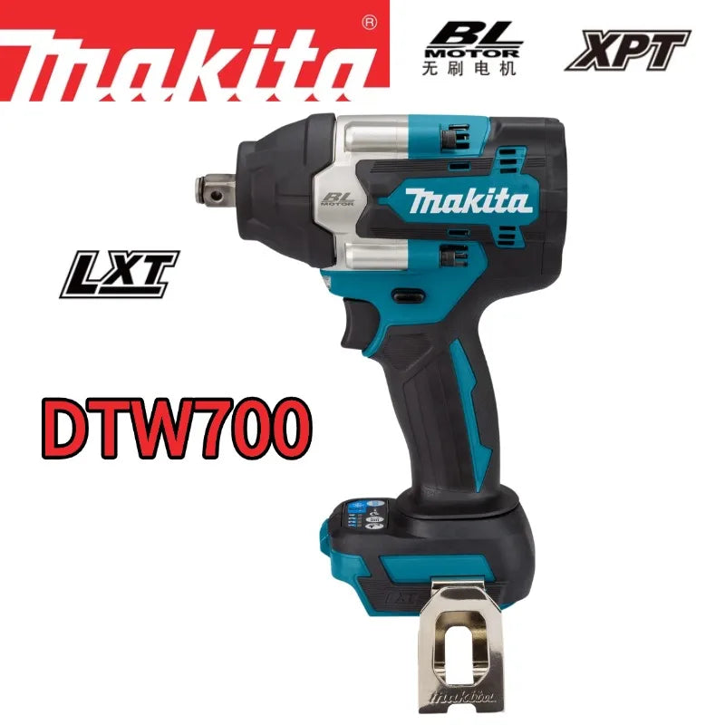 Makita DTW700 Cordless Impact Wrench 18V Brushless Motor 1000Nm Variable Speed Electric Wrench High Effieiency Durable Auto Stop