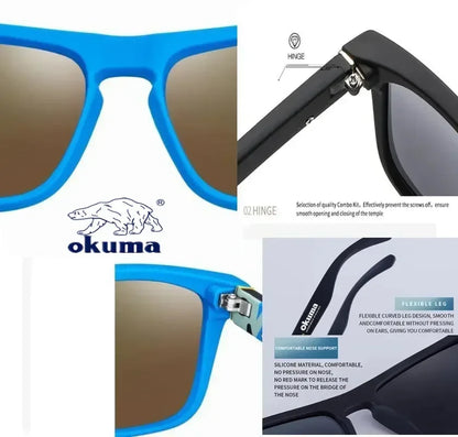 Okuma Polarized Fishing Glasses, UV Protection Outdoor Fishing Sunglasses with Case, Limited Time Discount Fishing Eyewear for A