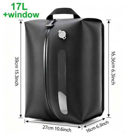 Vacuum Bag with window pump （Double click to start）Travel Luggage Reusable Space Saver Waterproof Compression Bags for Suitcase