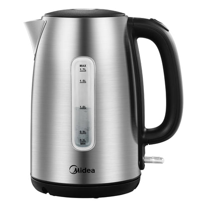 Electric Kettle 3000W Fast Boil 1.7L Stainless Steel Kettle with  LED Indicator,Water Level Indicator, Dry Burn Protection