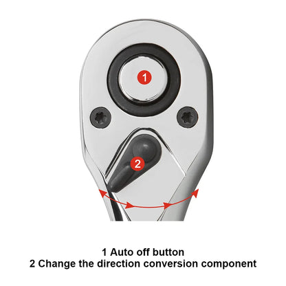 108pcs Ratchet Socket Wrench Set Car Repair Tool Torque Wrench Combo Kit 1/4 1/2 Ratchet Spanner Screwdriver Bits Hand Tool